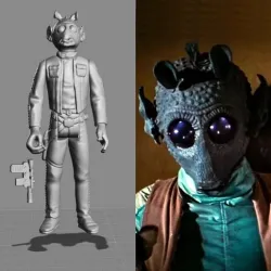VINTAGE STAR WARS KENNER-STYLE GREEDO (SCREEN ACCURATE) ACTION FIGURE