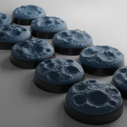 10x 25mm base with moon surface (+toppers)