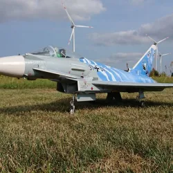 3D printed Eurofighter Typhoon Jet with equipment from MotionRC