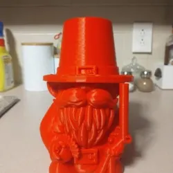 3d printed Gnome Pilgrim