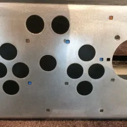 Arcade metal control panel button fillers