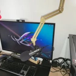 Articulated support for Bird UM1 microphone