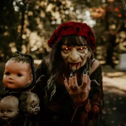 Baba Yaga Mask (crone mask)