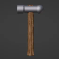 Ball-peen Hammer { Micro Tool Set } (28mm Scale)