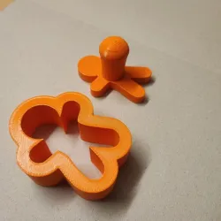 Bath bomb gingerbread man