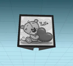 bear - hello -night light cover