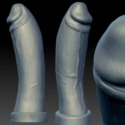 Bend Dildo 3D Print Model
