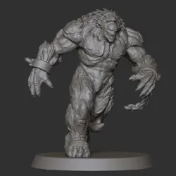 Berserker from Gears of war game statue miniature