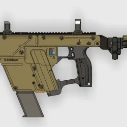 BF-vk-5.7 SMG  iron sight-hand grip