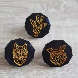 Cabinet Knobs - Wolf, Owl, Giraffe
