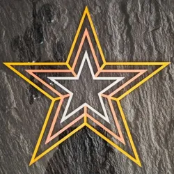 Christmas star for the window Multicolored