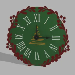 Christmas wall clock