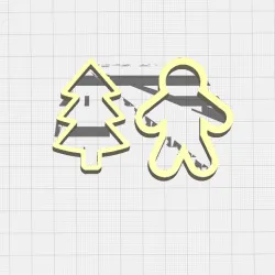 Cookie cutters for christmas cookies