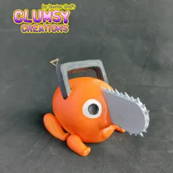 Cute Flexi Pochita Cainsawman