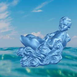 Dolphin and child