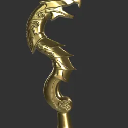 Dragon Priest Staff Skyrim - 3D Model Ready to Print