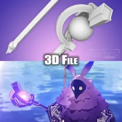 Electro Abyss Mage Staff Genshin Impact STL