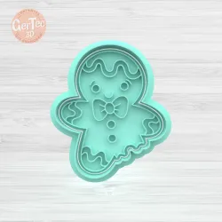 GINGER BITE DOLL CUTTER + Stamp / Cookie Cutter