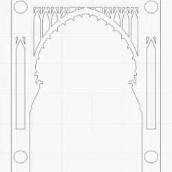 Gothic arches laser cut