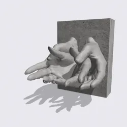 Hands holding hands shelf, Helping Hands Wall Mount, hands sculpture, Love gift, engagement gift, marriage, proposal