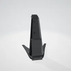 Headset and phone stand with optional emblem