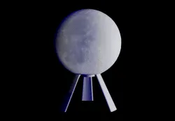 High resolution 3d models for Moon / Earth Lithophane 3d printing
