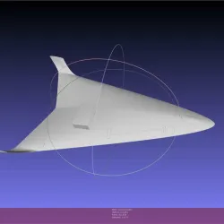 Hypersonic Scramjet Airliner Concept Printable Miniature