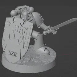 Imperial Fist Sword & Shield Marine