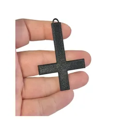 Inverted Cross Pendant STL, Cross Outline, Upside Down Cross Silhouette