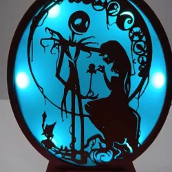 Jack Skellington and sally Nightmare before christmas mood light