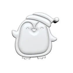 Joyful Penguin STL FILE FOR 3D PRINTING - LASER CNC ROUTER - 3D PRINTABLE MODEL STL MODEL STL DOWNLOAD BATH BOMB/SOAP