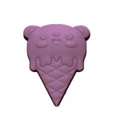 Kawaii Panda Ice Cream Cone STL FILE FOR 3D PRINTING - LASER CNC ROUTER - 3D PRINTABLE MODEL STL MODEL STL DOWNLOAD BATH BOMB/SOAP