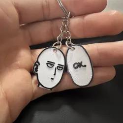 Keychain Saitama OKEY // keychain Saitama SOKA