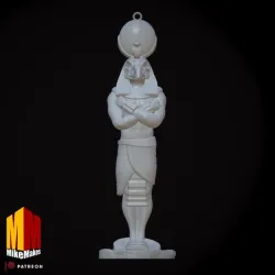 Khonshu Statue from Moon Knight Christmas Tree Ornament 3D Model