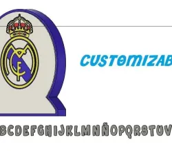 LAMP LED REAL MADRID CUSTOMIZABLE / LAMP LED REA MADRID CUSTOM