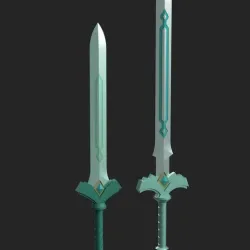 Legend of Zelda Skyward Sword - Goddess Sword and Longsword
