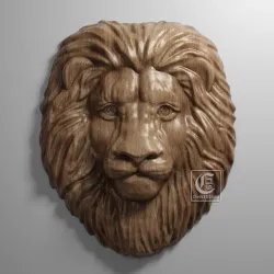 Lion Head - 3D STL File for CNC