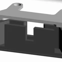 Lisam 210 Double LED strip (ws2812) holder.