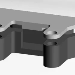 Lisam 210 SINGLE LED strip (ws2812) holder.