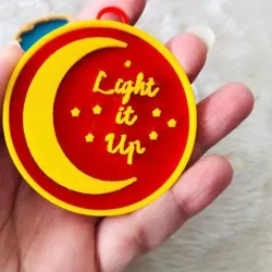 Llavero de la saga  Crecent City  de Sarah J. Maas/"Light it Up" Keychain – Crescent City Inspired