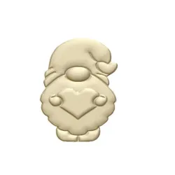 Love Gnome  STL FILE FOR 3D PRINTING - LASER CNC ROUTER - 3D PRINTABLE MODEL STL MODEL STL DOWNLOAD BATH BOMB/SOAP