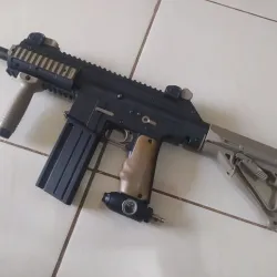 Mag Longo Reto Curvo Para Tm-15 - Bem Justo No Marcador Paintball