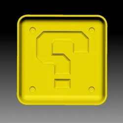 MARIO BROS QUESTION MARK BATH BOMB MOLD