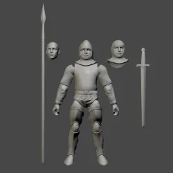 Medieval guard articulated action figure