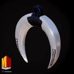 Moon Knight Crescent Blade Christmas Ornament 3D Model