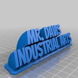 Mr. Davis nameplate