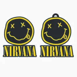 Nirvana Keychain and Logo