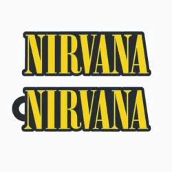Nirvana Keychain and Logo