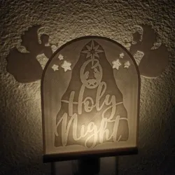 O Holy Night Night Light with Angels