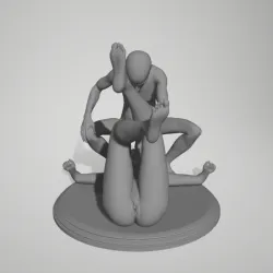 old man and young woman